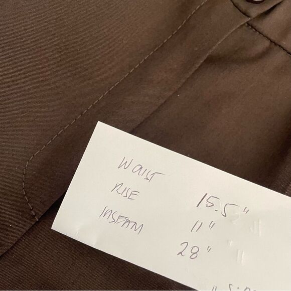 BASLER Womens Brown Straight Leg Virgin Wool Blend Trouser Pants size Large - Picture 6 of 11